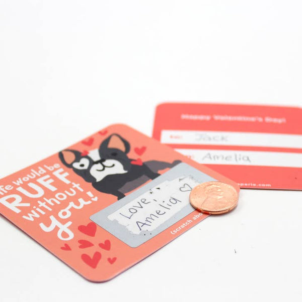 Animal Pun Scratch-off Valentines - A Little Confetti