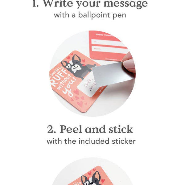 Animal Pun Scratch-off Valentines - A Little Confetti