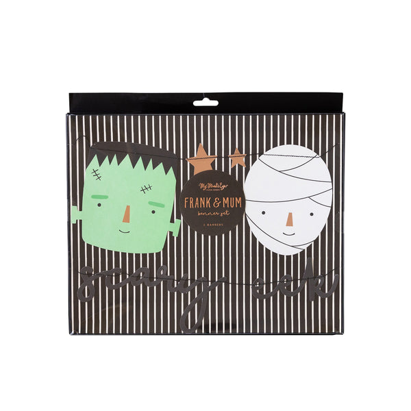 Frankenstein & Mummy Banner Set