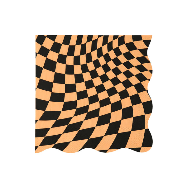 Halloween Checker Large Napkins