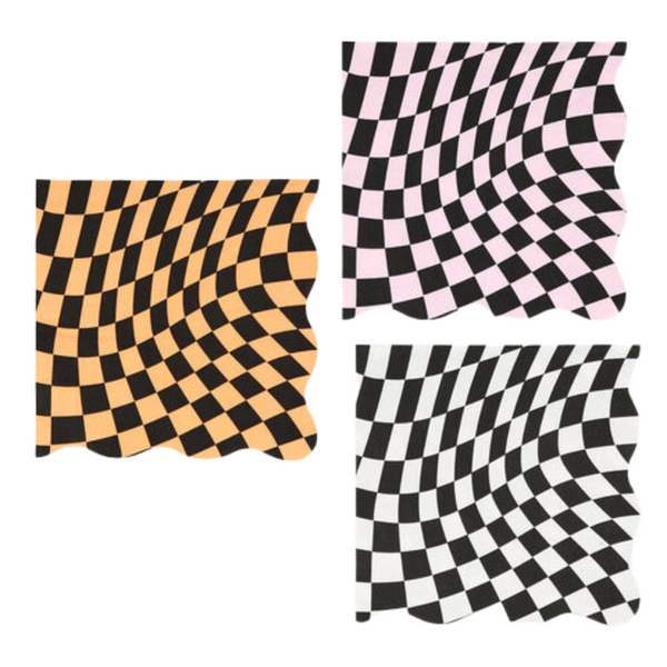 Halloween Checker Large Napkins