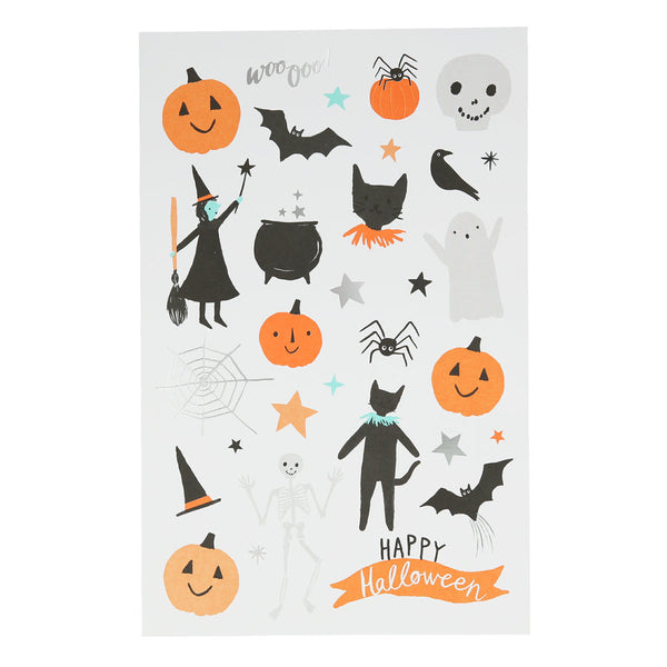 Happy Halloween Temporary Tattoo Sheets