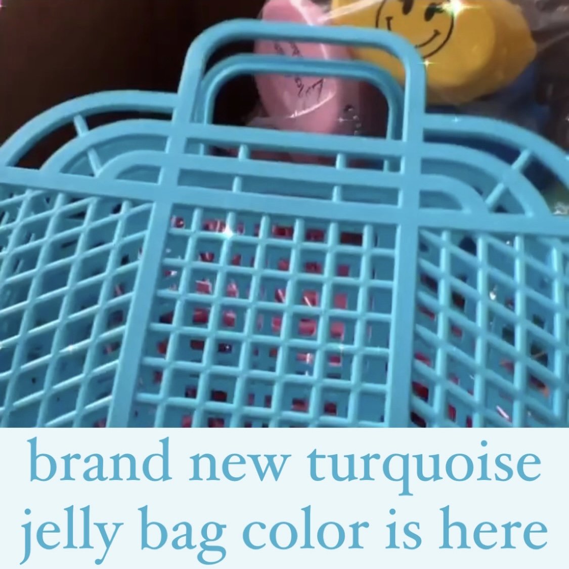 Turquoise Medium Jelly Bag