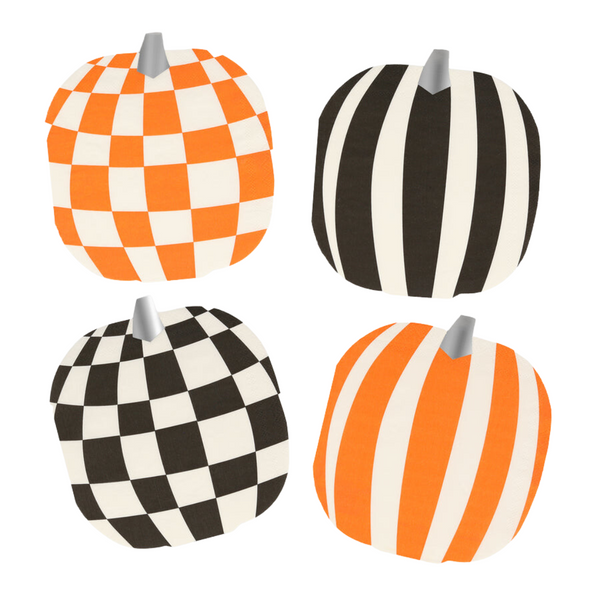 Mod Pattern Pumpkin Napkins