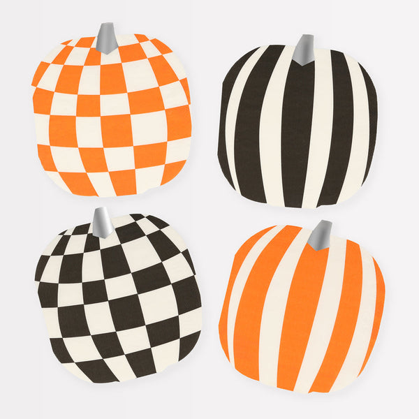 Mod Pattern Pumpkin Napkins
