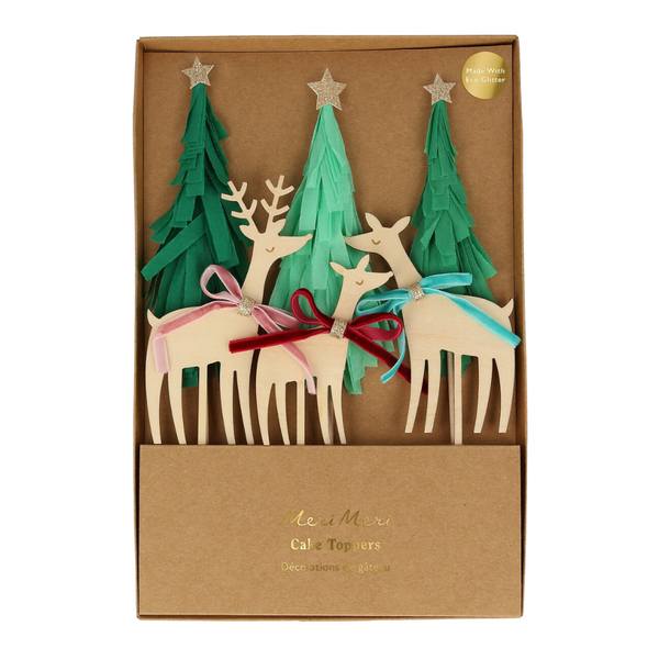Reindeer Family Cake Toppers