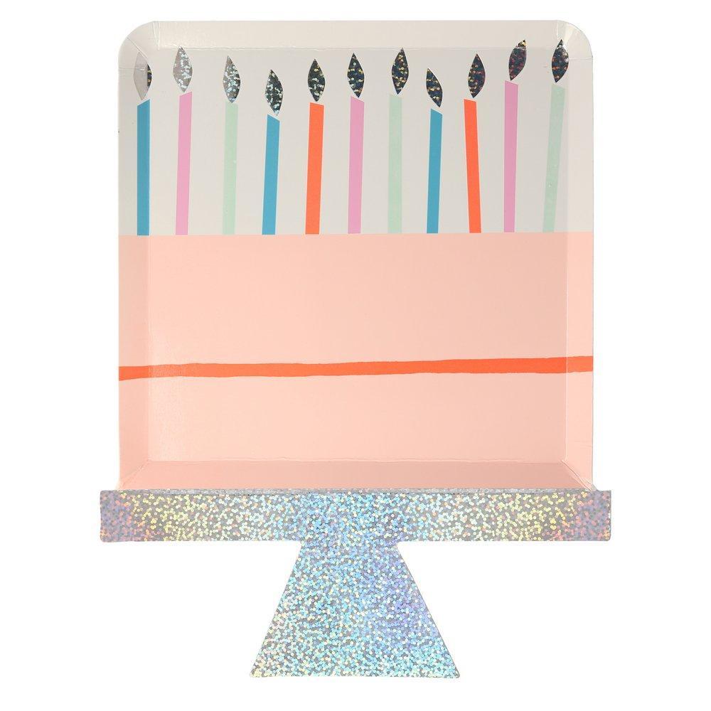 Birthday Cake Plates - A Little Confetti
