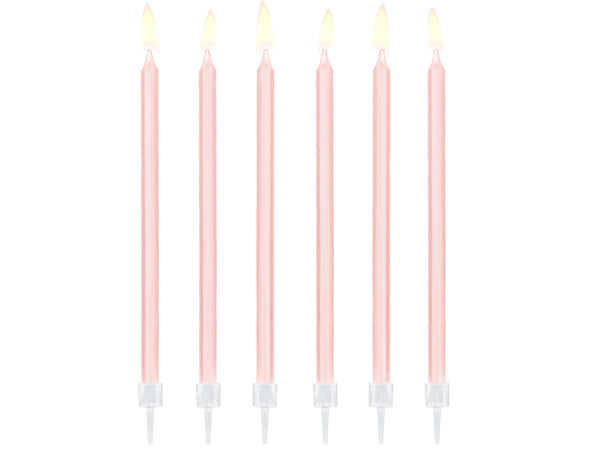 Light Pink Birthday Candles - A Little Confetti