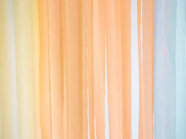 Orange Crepe Paper Streamer - A Little Confetti