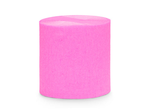 Pink Crepe Paper Streamer - A Little Confetti