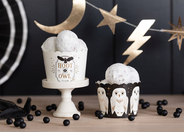 Gold Foil Owl Baking/Food Cups