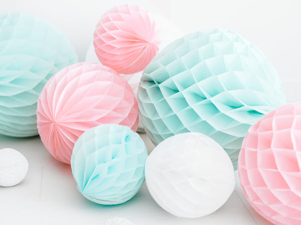 Light Pink Honeycomb Balls