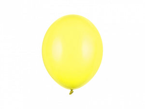 Lemon zest colored latex balloons sold at ALittleConfetti, by PartyDeco.