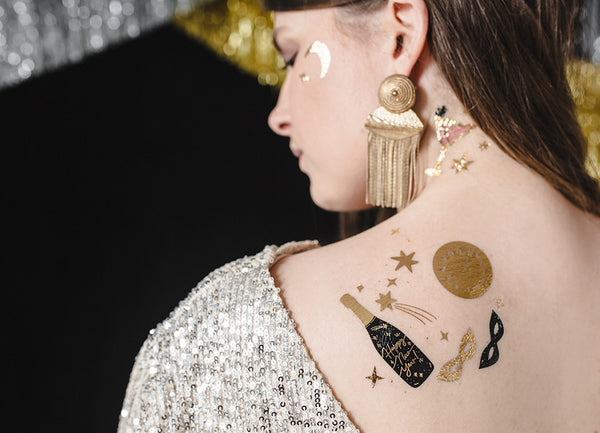 New Year's Eve Temporary Tattoos