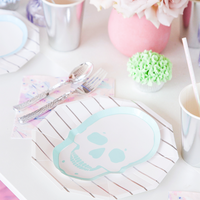 Pastel Skull Dinner Plates