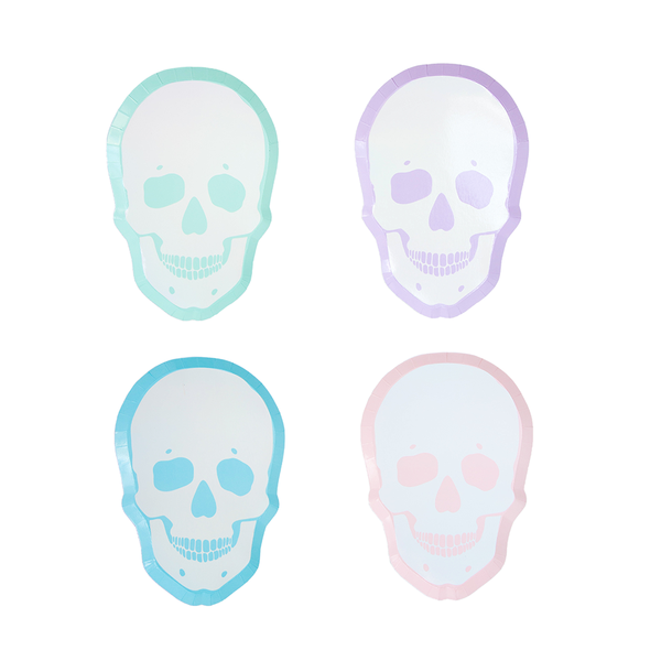 Pastel Skull Dinner Plates