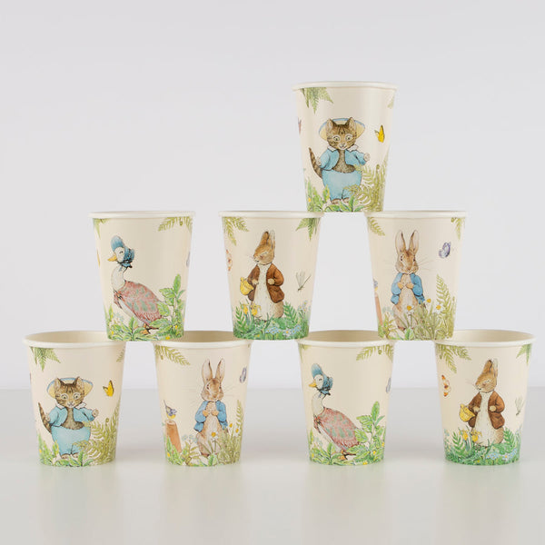 Peter Rabbit in the Garden Cups
