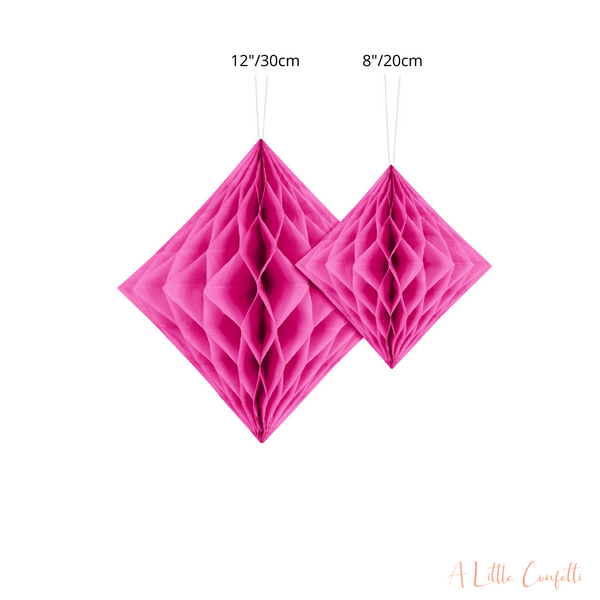 Pink Honeycomb Diamonds