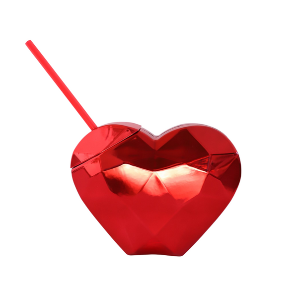 Red Disco Heart Tumbler