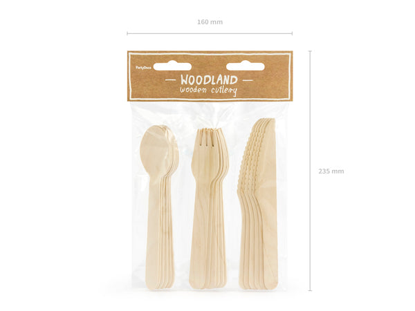 Pink Wooden Cutlery - A Little Confetti