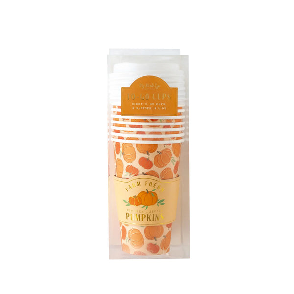 Scattered Pumpkins To-Go Cups Coffee Cups