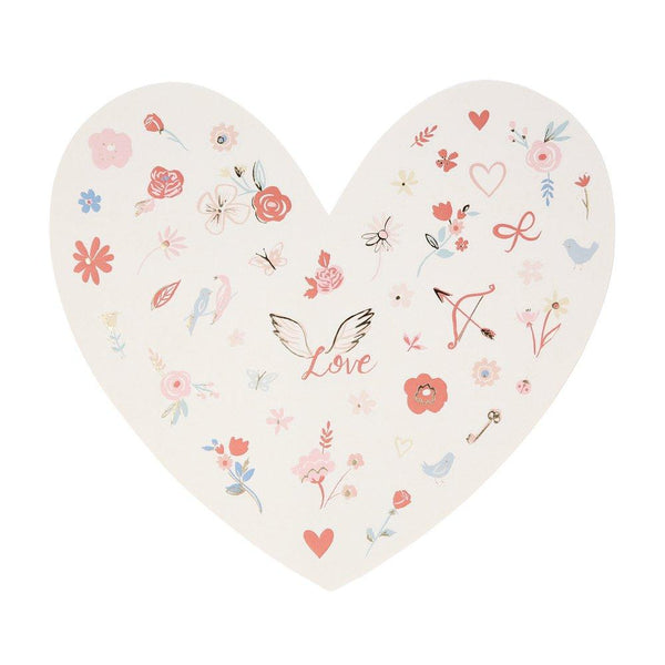 These little stickers make a fabulous Valentine's Day gift. Each set includes 5 sheets with 45 stickers on each. Stickers in shapes of hearts, flowers, arrows, birds. By Meri Meri, available at A Little Cofetti