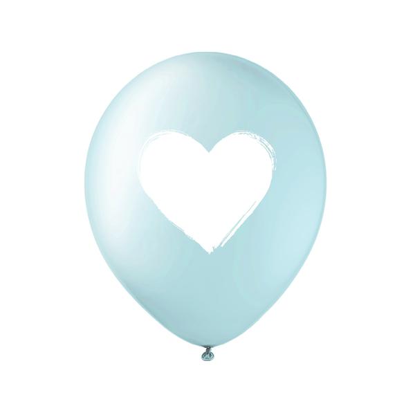 Blue heart balloons - A Little Confetti