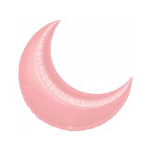 Pink 35" Crescent Moon Foil Balloon