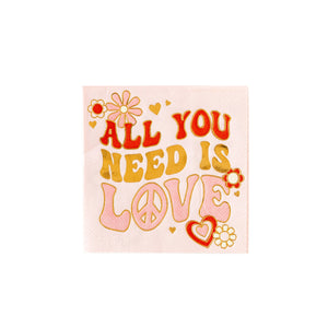 All You Need Is Love Cocktail Napkin