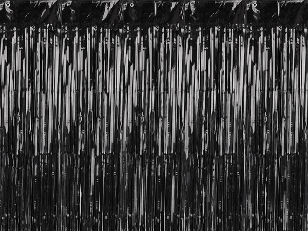 Black Fringe Curtain Backdrop