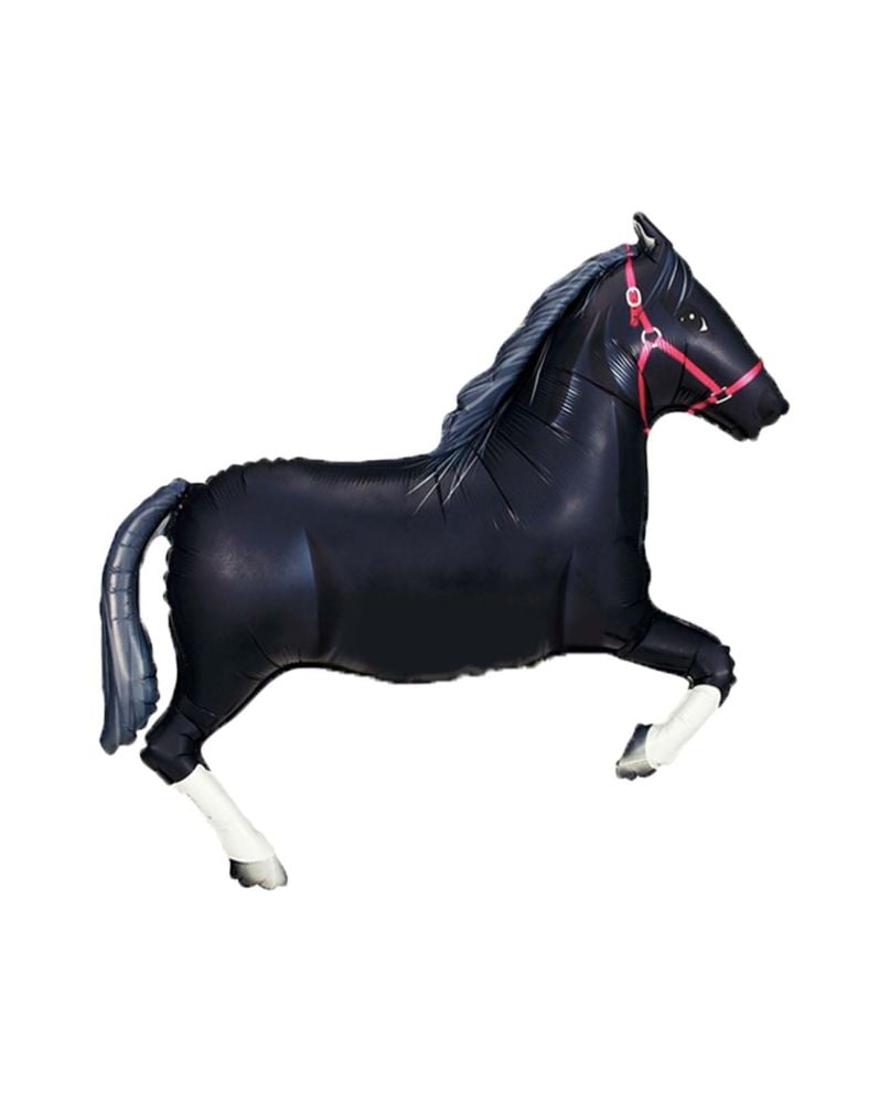 37" Black Horse Balloon