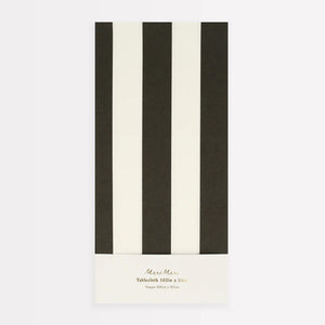 Black Striped Table Cloth