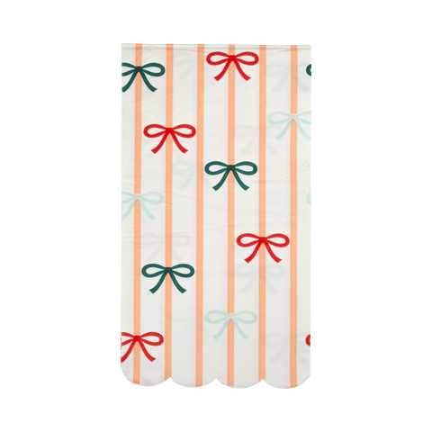 Bows and Stripes Dinner Napkins