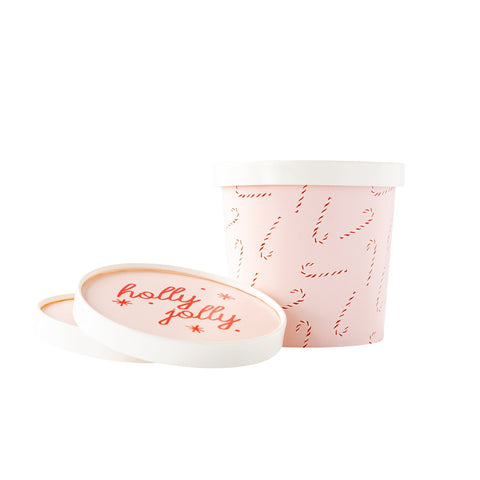 Scattered Candy Cane Take Out Treat Cups