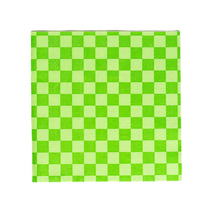 Check It Lime Large Napkins