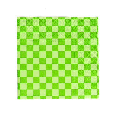 Check It Lime Large Napkins