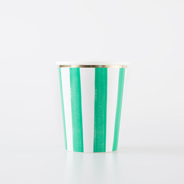 Striped Christmas Cups