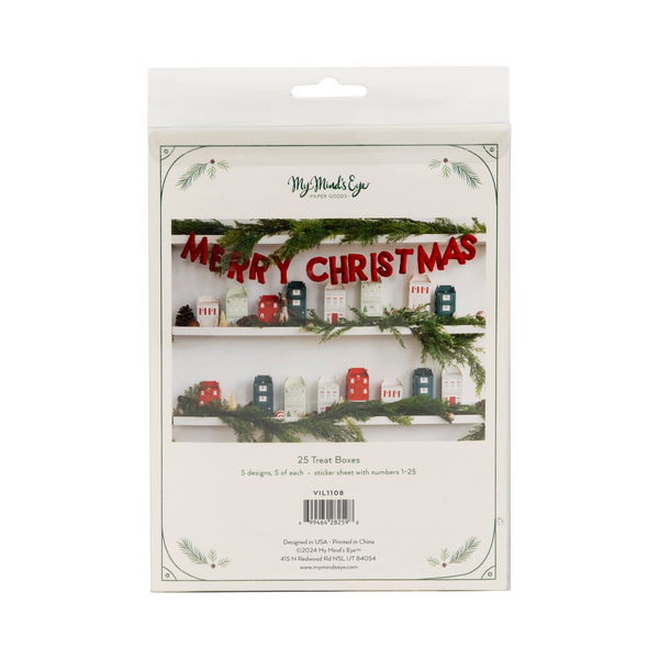 Christmas Village Advent Calendar Houses