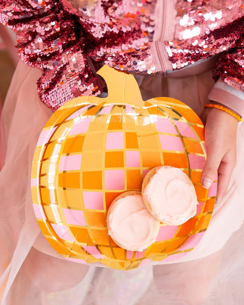 Disco Pumpkin Plates