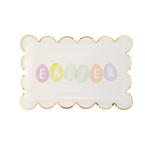 Easter Eggs Scalloped Plates