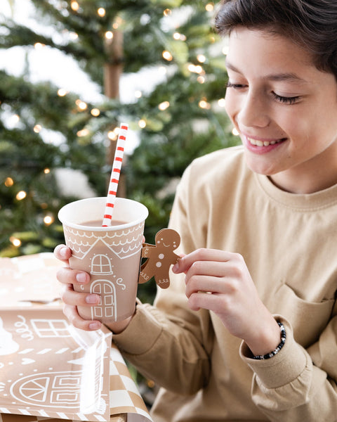 Gingerbread Handled Paper Cups