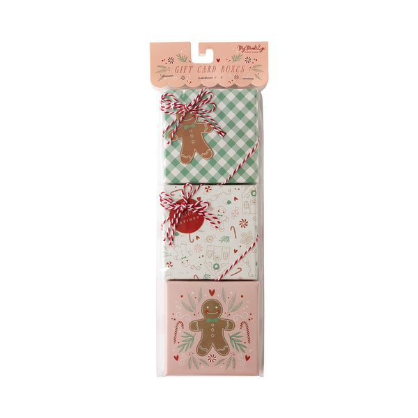 Gingerbread Gift Card Boxes