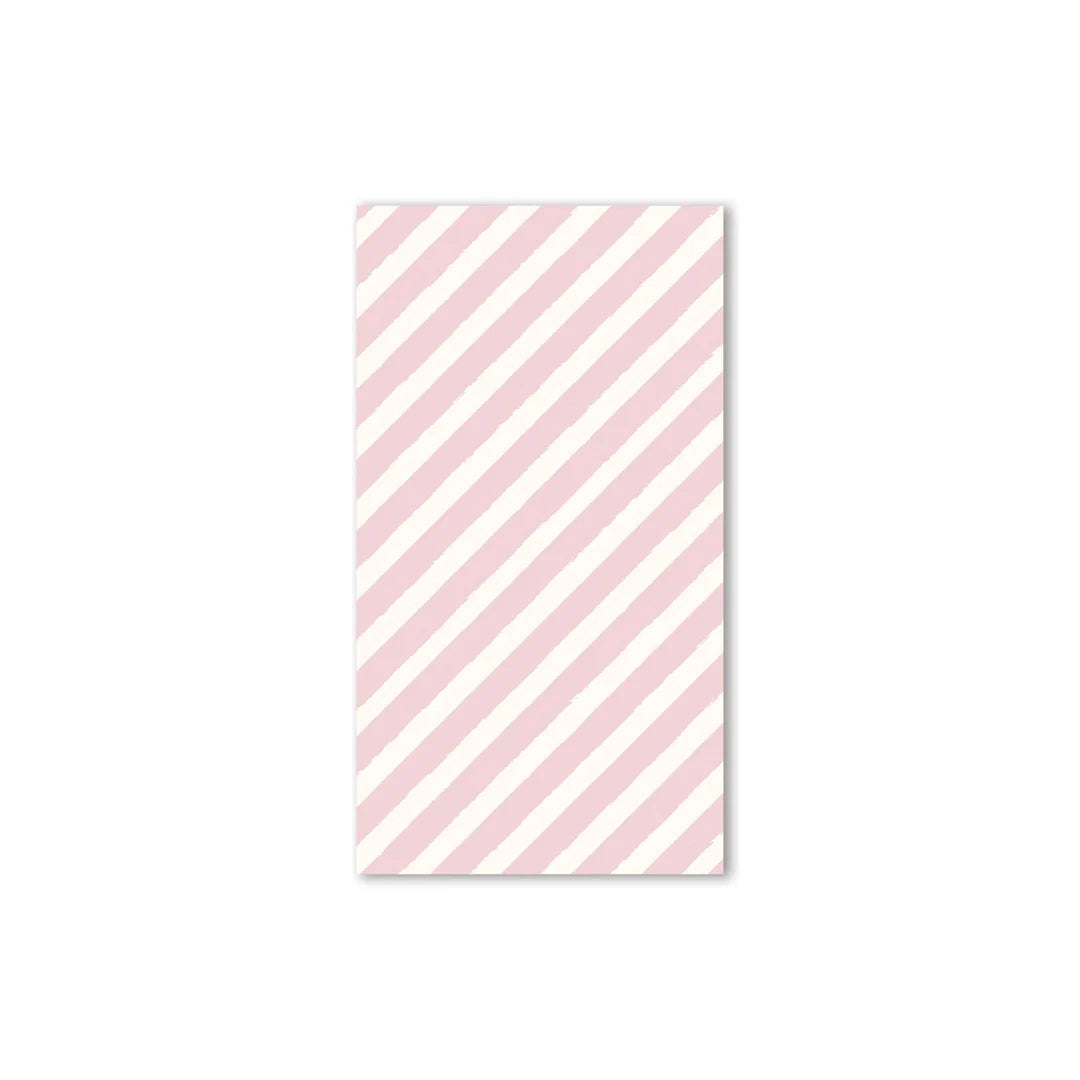 Gingerbread Pink Striped Dinner Napkins