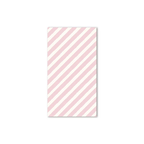 Gingerbread Pink Striped Dinner Napkins