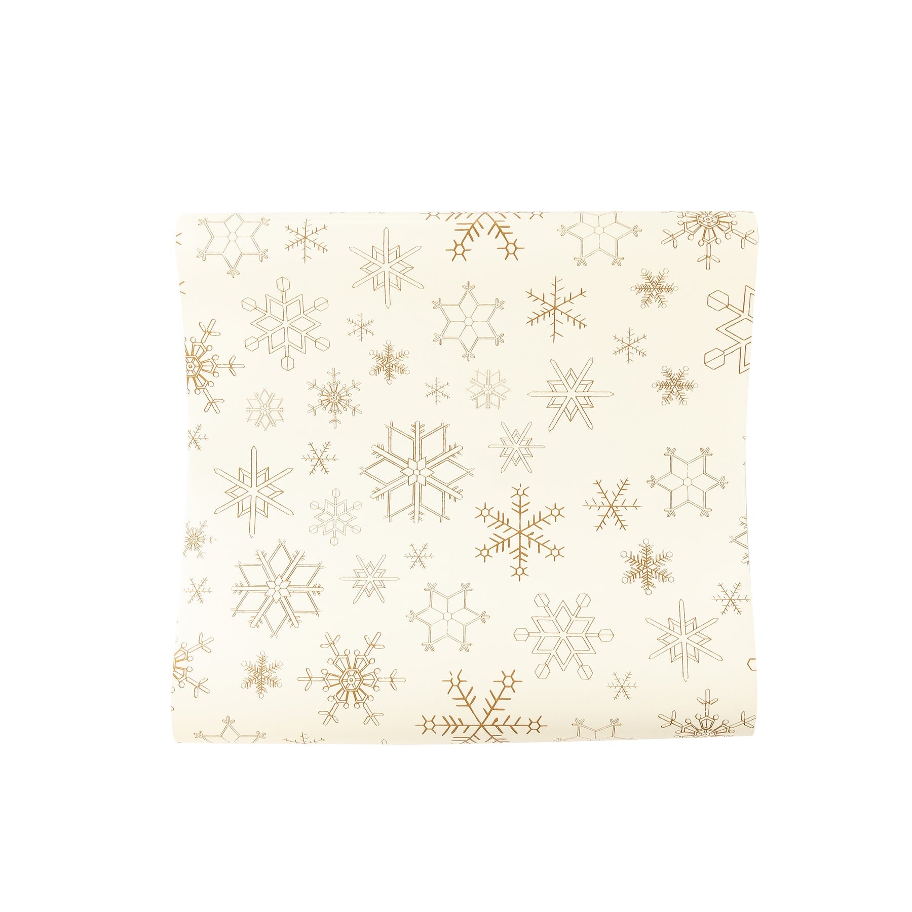 Gold Snowflakes Table Runner