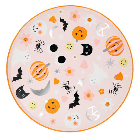 Groovy Halloween Icon Dinner Plate