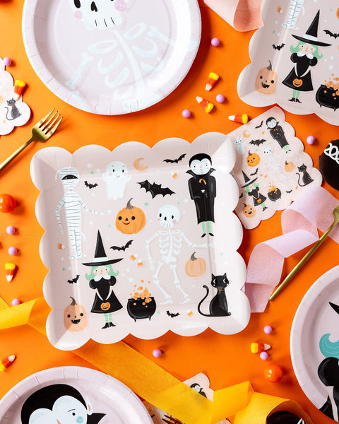 Halloween Character Scalloped Napkins