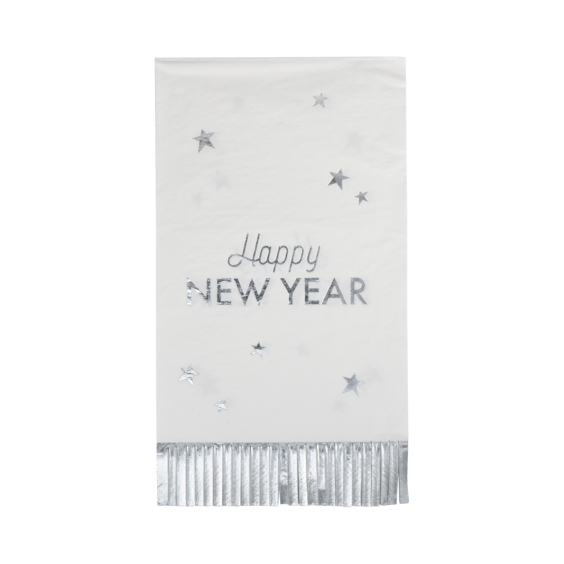 Happy New Year Fringed Dinner Napkins