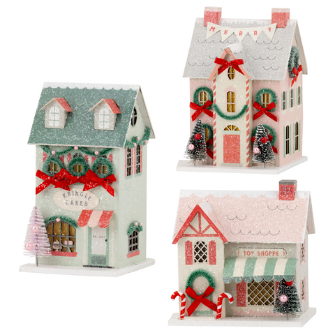 Christmas Village Set of 3