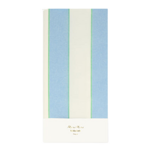 Blue Striped Table Cloth
